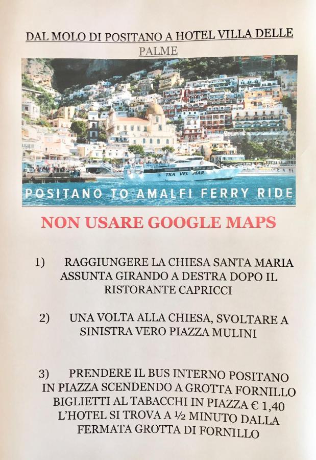 Hotel Villa Delle Palme In Positano Eksteriør billede
